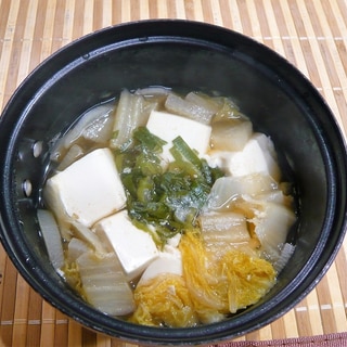 豆腐と冬野菜の煮物